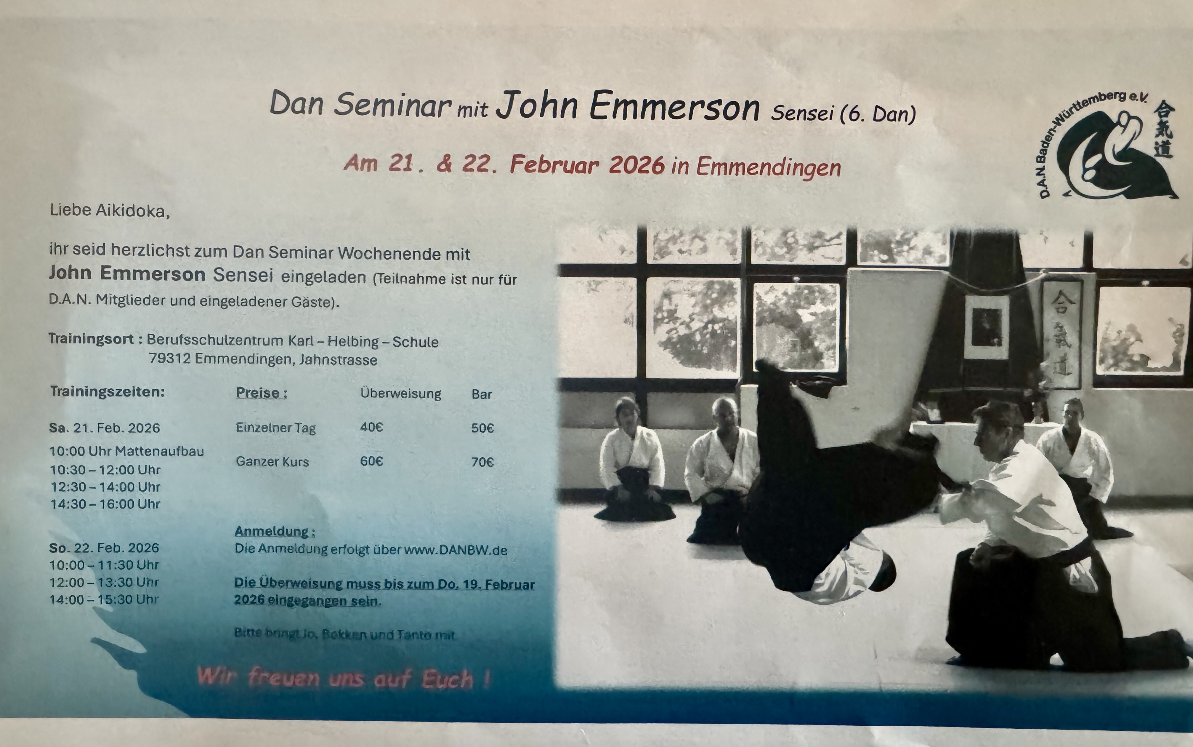 Image for DAN Seminar mit J.Emmerson